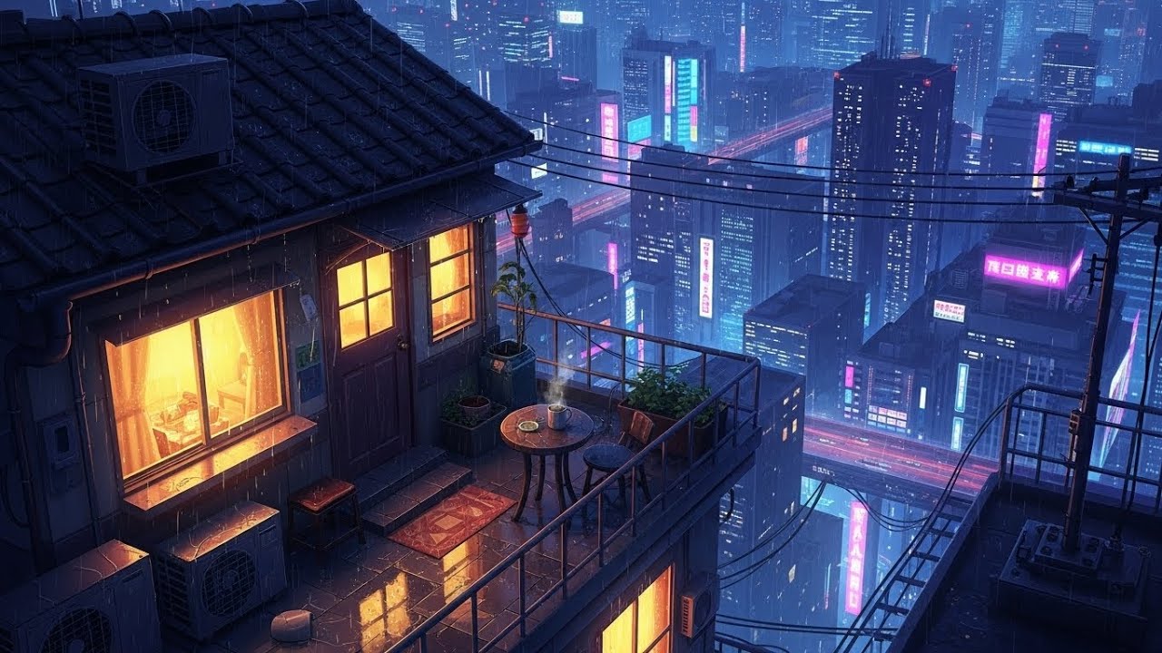 Japanese Lofi Hip Hop – Cozy Rooftop Beats for Study & Relax