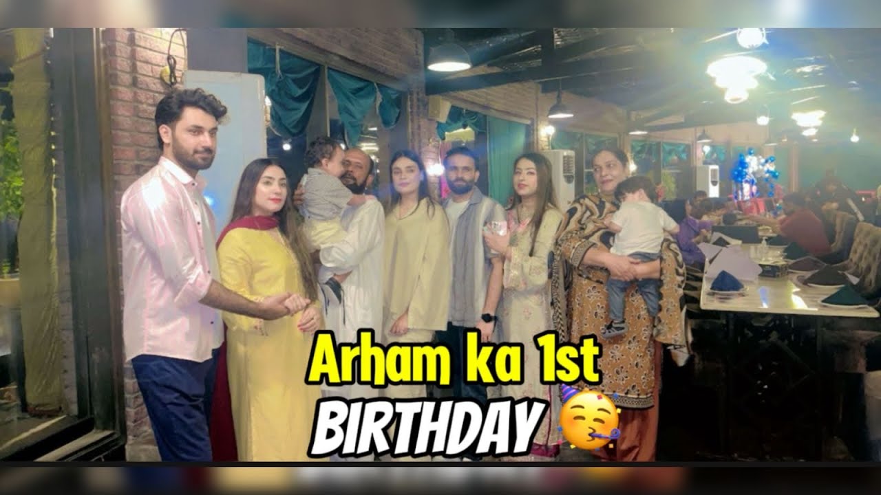 Arham 1st Birthday Vlog || Clock Tower Buffet Dinner 😍|| Hamailsaeedvlogs