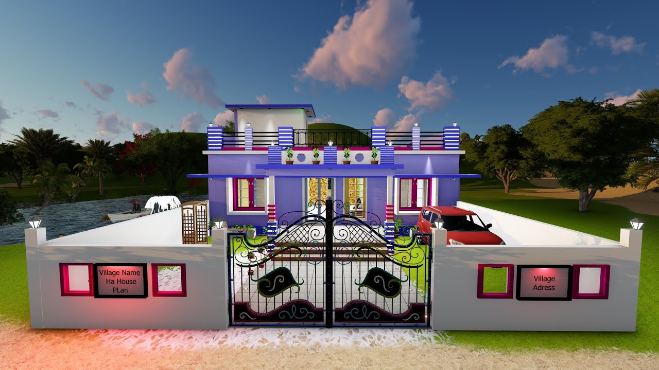 30x35 House New Design | 30x35 House Plan | 4 Bedroom 3 Bathroom | सुन्दर गाँव का घर का डिजाइन
