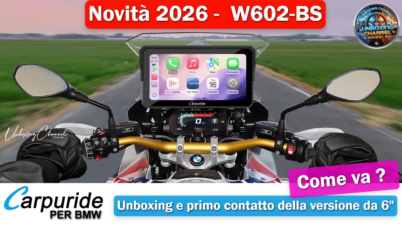 Carpuride W602BS Pro   Unboxing & Test Iniziale