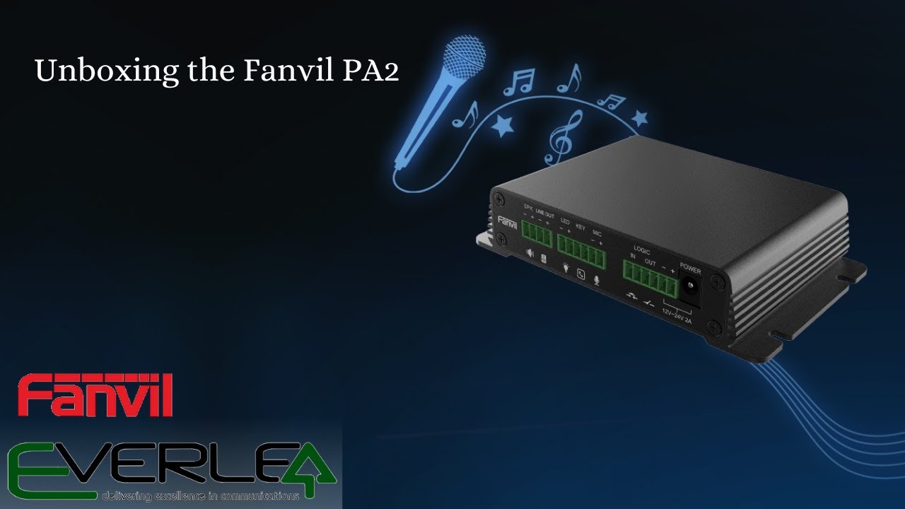 Fanvil PA2 IP Paging Adaptor / VoIP to Analogue Adaptor/ Amp / Intercom
