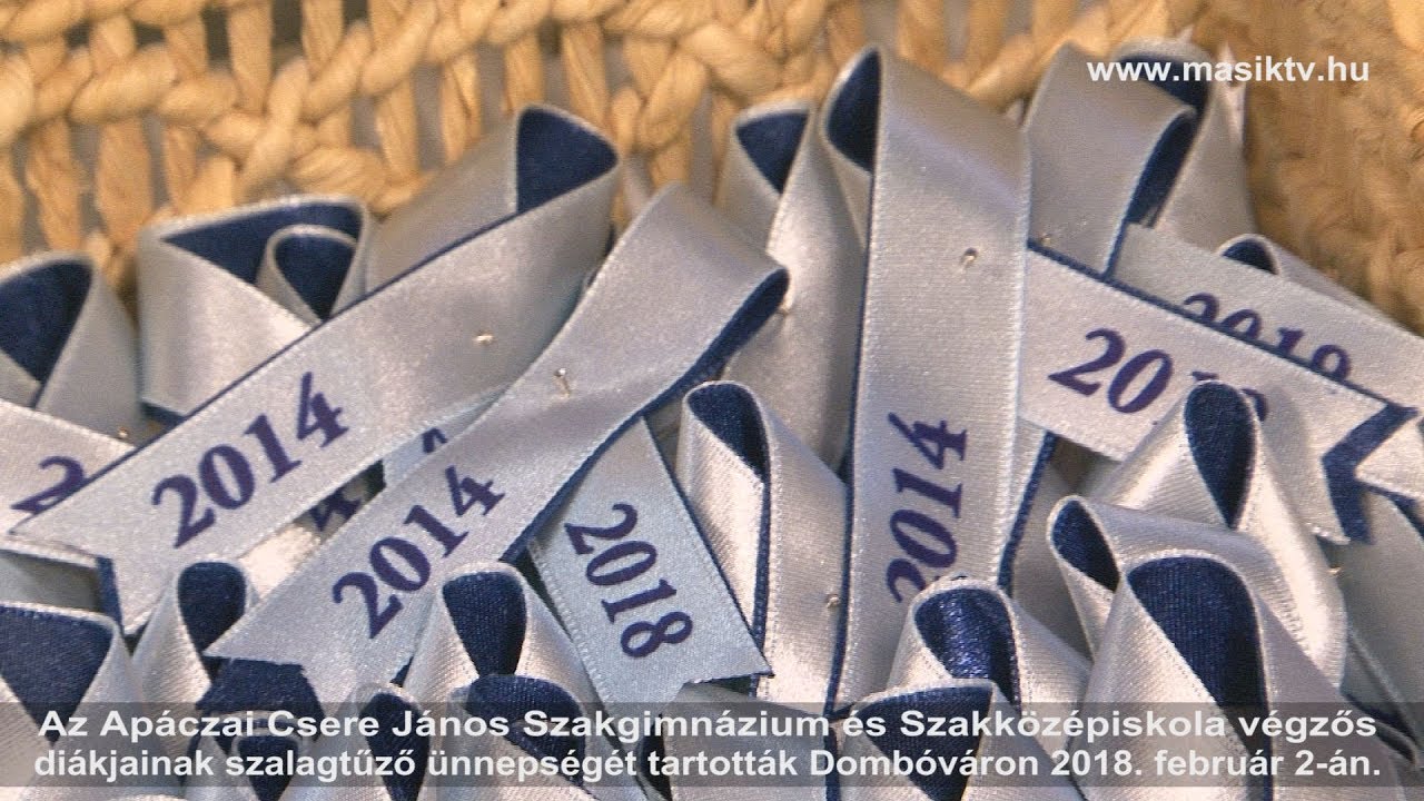 Az Apáczai Csere János Szakgimnázium szalagtűzője  2018. február 2-án.