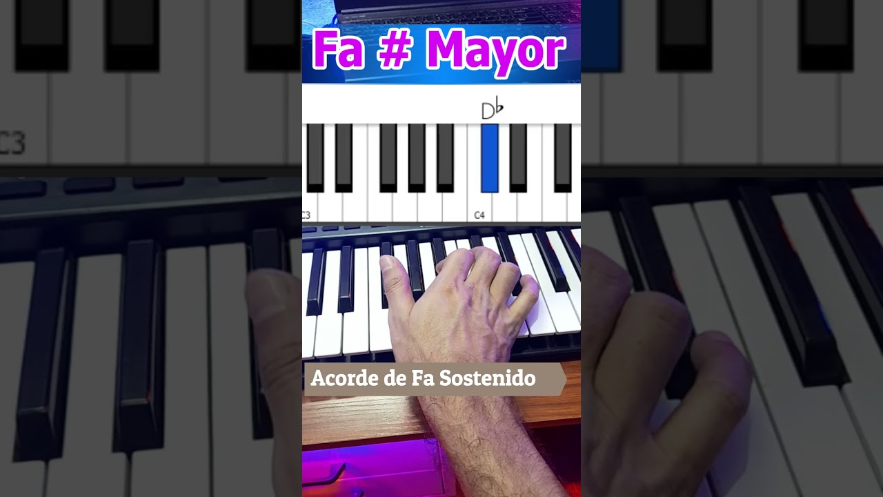 Como hacer el acorde de fa # sostenido mayor