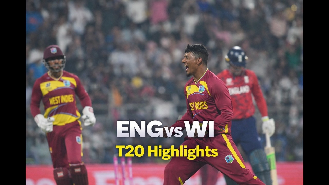 England vs West Indies T20 Highlights|ENG vs WI| ICC world cup