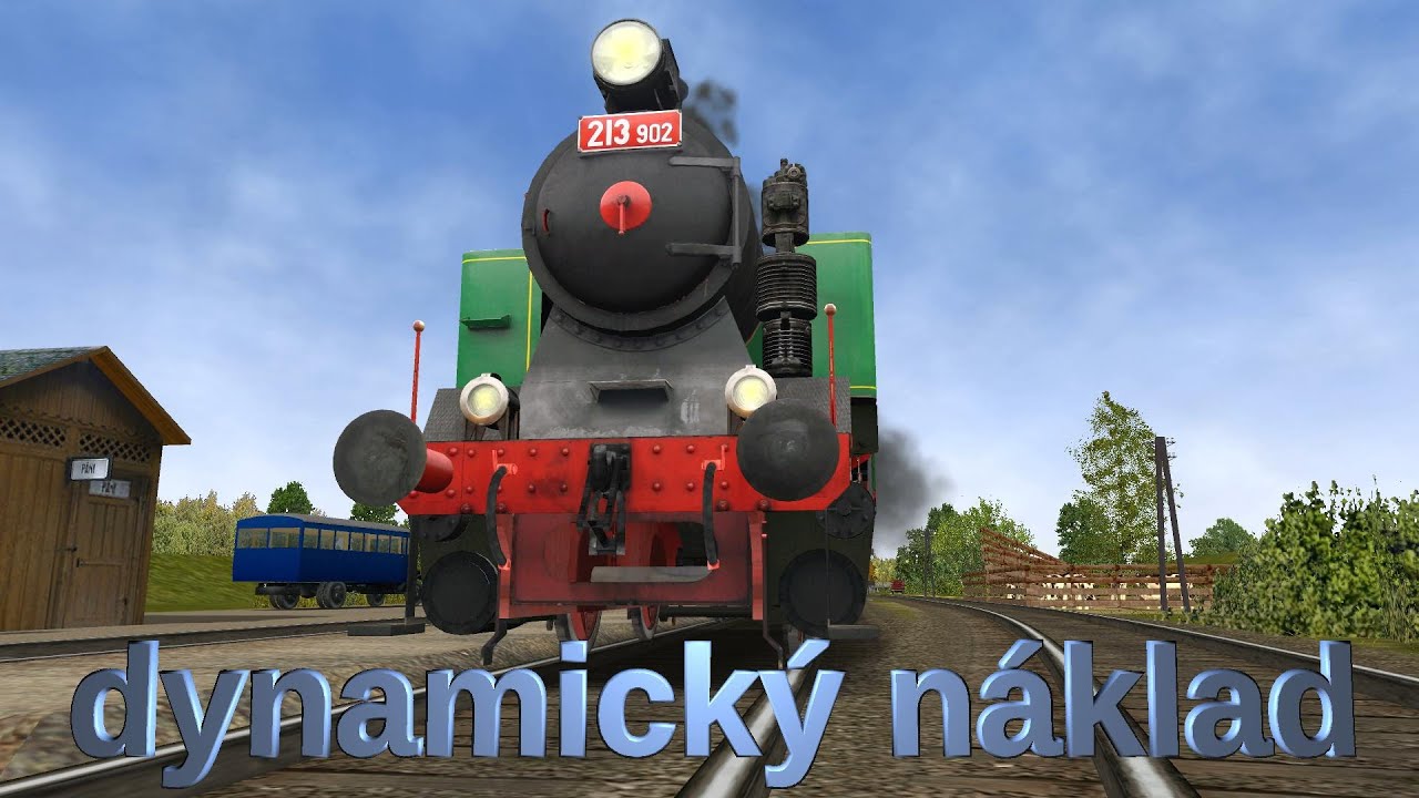 Open Rails - dynamický náklad s 213.902