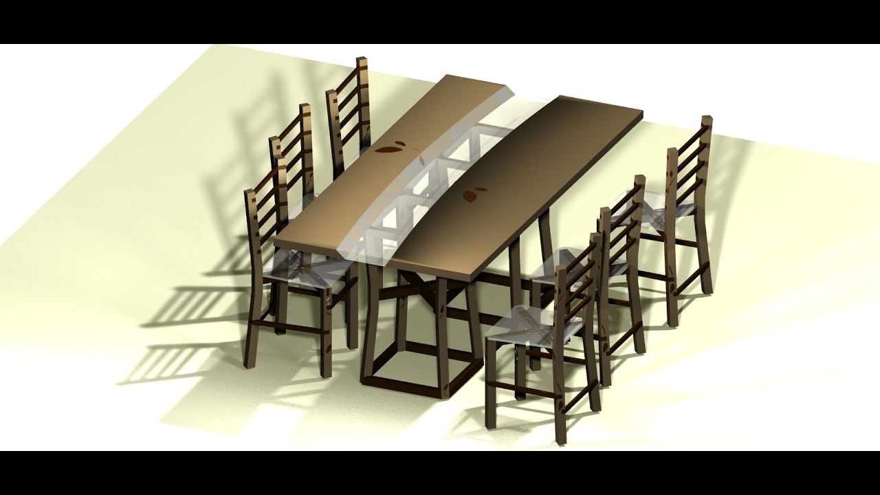 nogi stołu  modelowanie 3d intellicad part 2\5