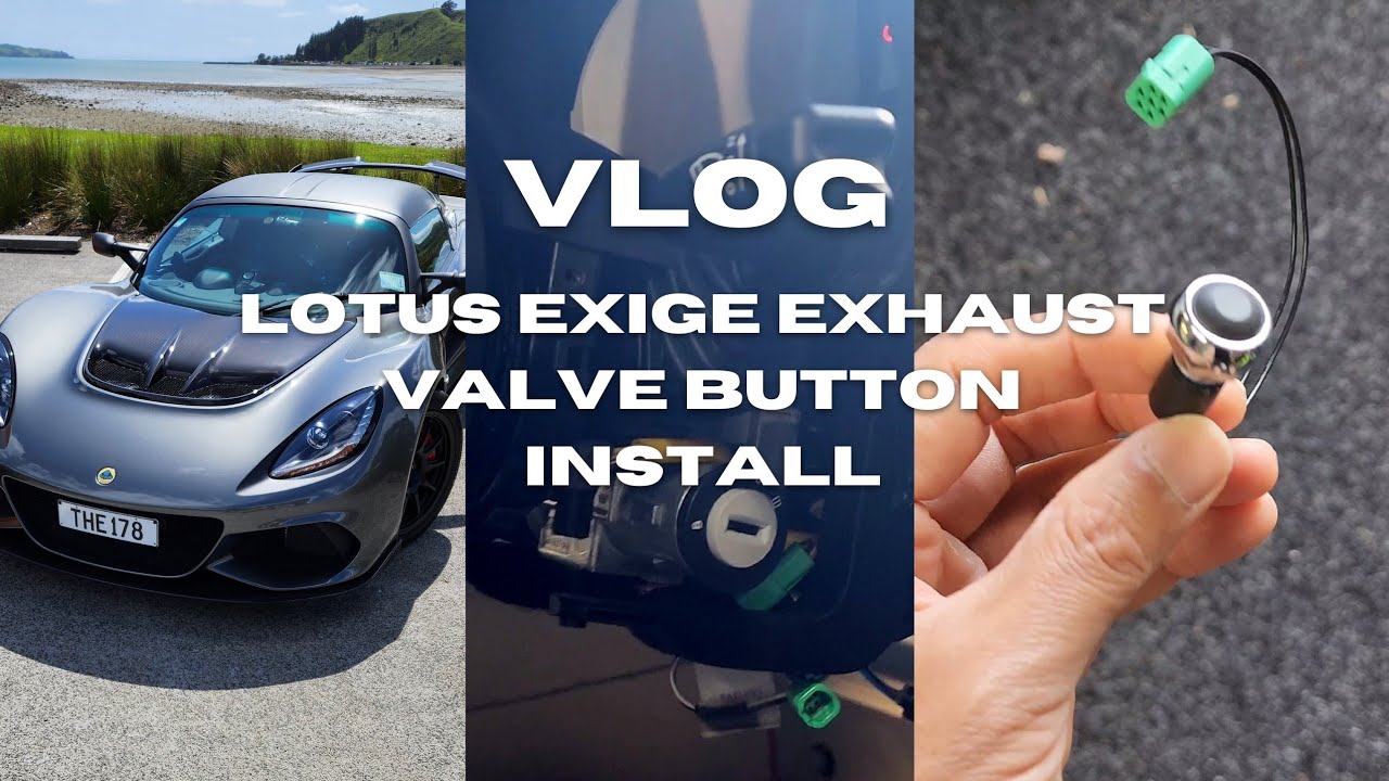 Amazing Supercharged V6 Sound / Lotus Exige Exhaust Valve Control Button Install #lotusexige #lotus