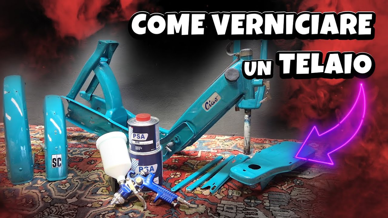 Come VERNICIARE in casa un Ciao/Vespa/Bravo ecc