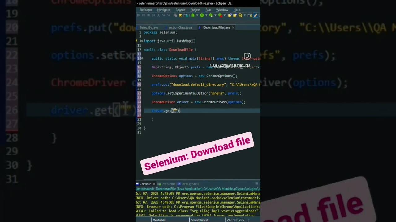 Download file - #java #selenium