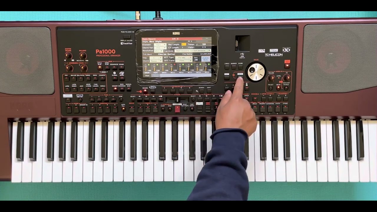 Como crear ritmo chilena en el Korg pa1000/