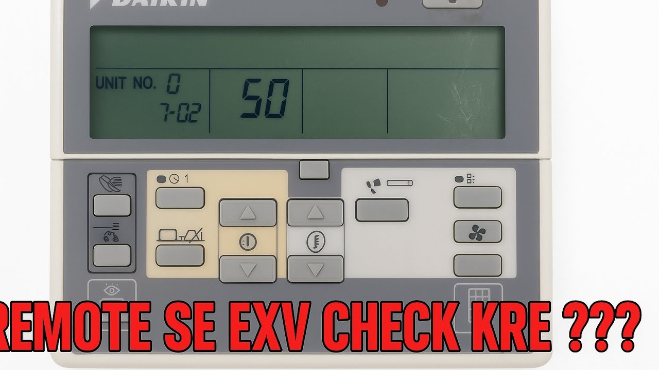 #56“Kya Aapko Pata Hai EXV Remote Se KaiseCheck Hoti Hai??”#DaikinVRV #EXVCheck #HVACTechnician #vrv