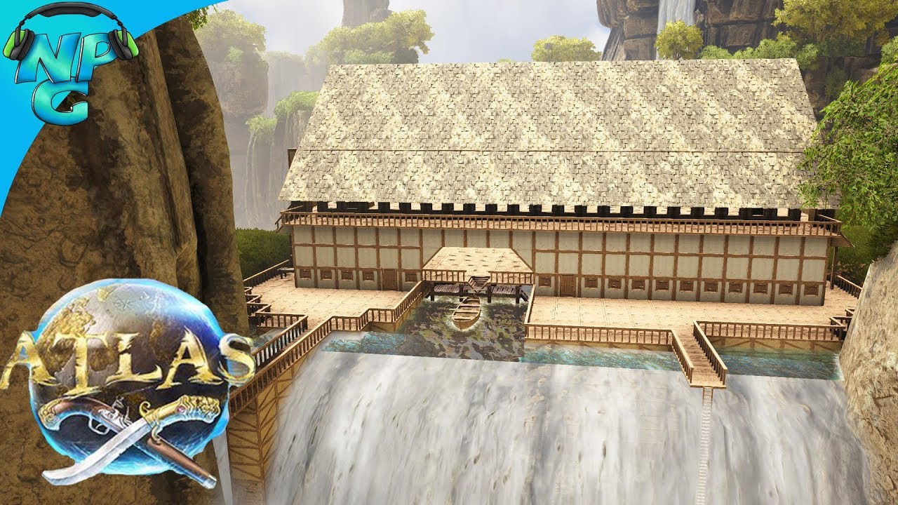 ATLAS - The Coolest Base in ALL of ATLAS the Building of Pirate Disney Land! E10