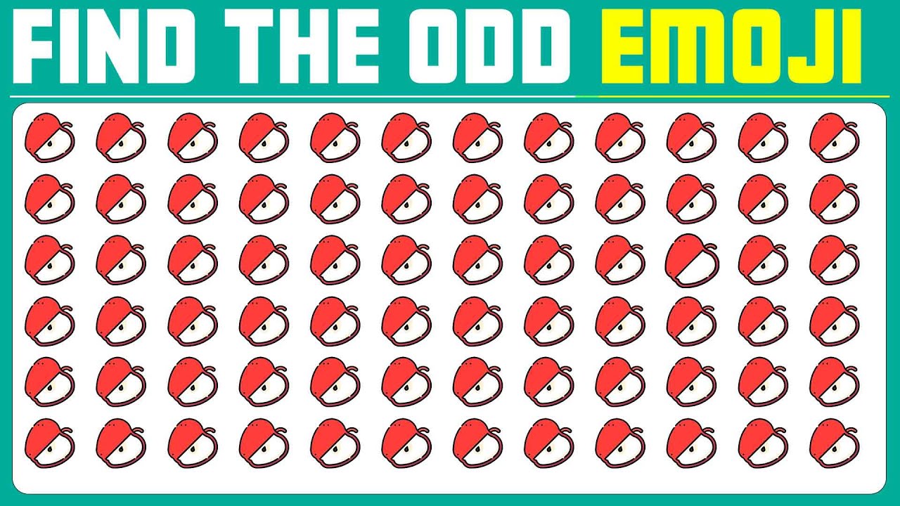 Challenge Your Observation Skills! Can You Find the ODD Emoji Out? | Emoji Quiz!  EP:390