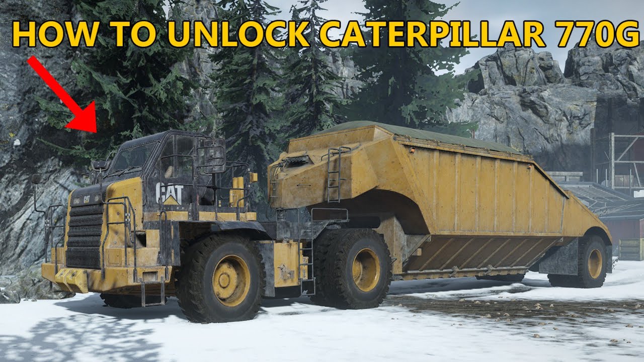 SnowRunner - How to Unlock Caterpillar 770G | Yukon, Canada DLC!