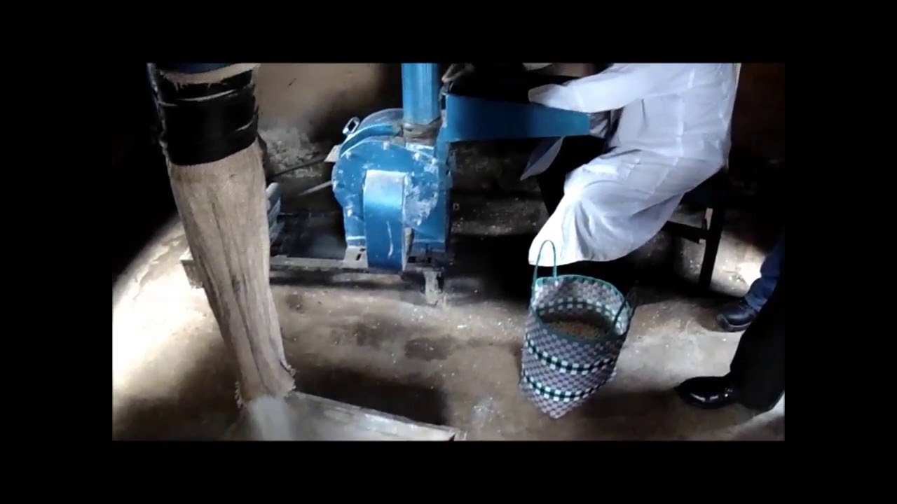 Solar-powered posho mill in Kisii county, Kenya