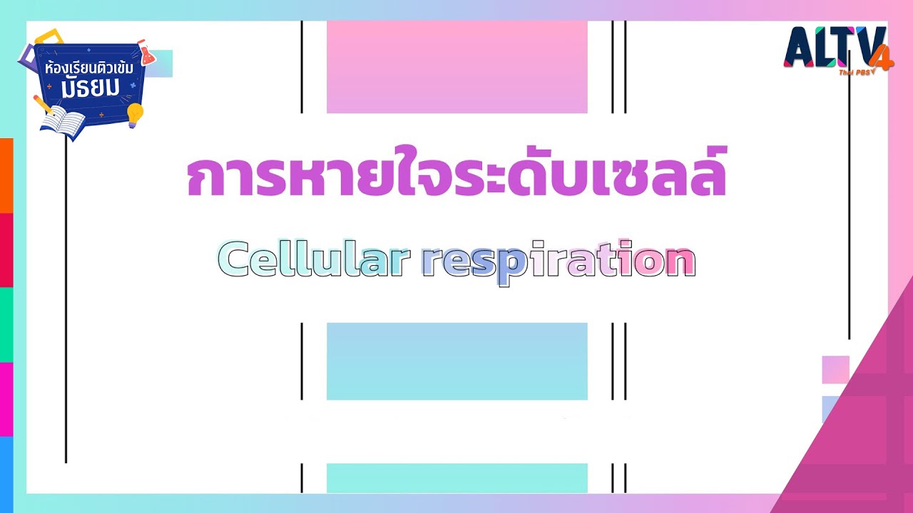 ชีววิทยา : การหายใจระดับเซลล์ l ห้องเรียนติวเข้มมัธยม (20 มิ.ย. 64)