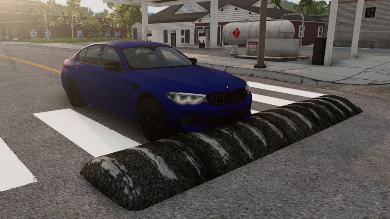 Cars vs Massive Speed Bumps – BeamNG.Drive