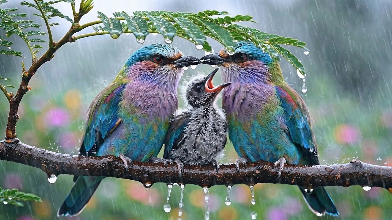 Healing Rainfall with Birds 🍃🌧️ Sounds for Mind, Body & Soul