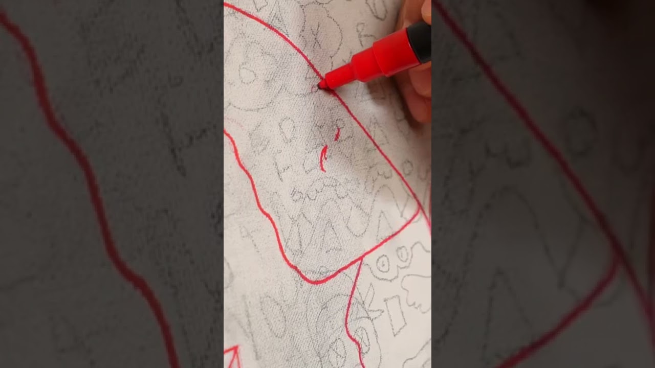 Can you use a doodle grid on a canvas? 😉 #art