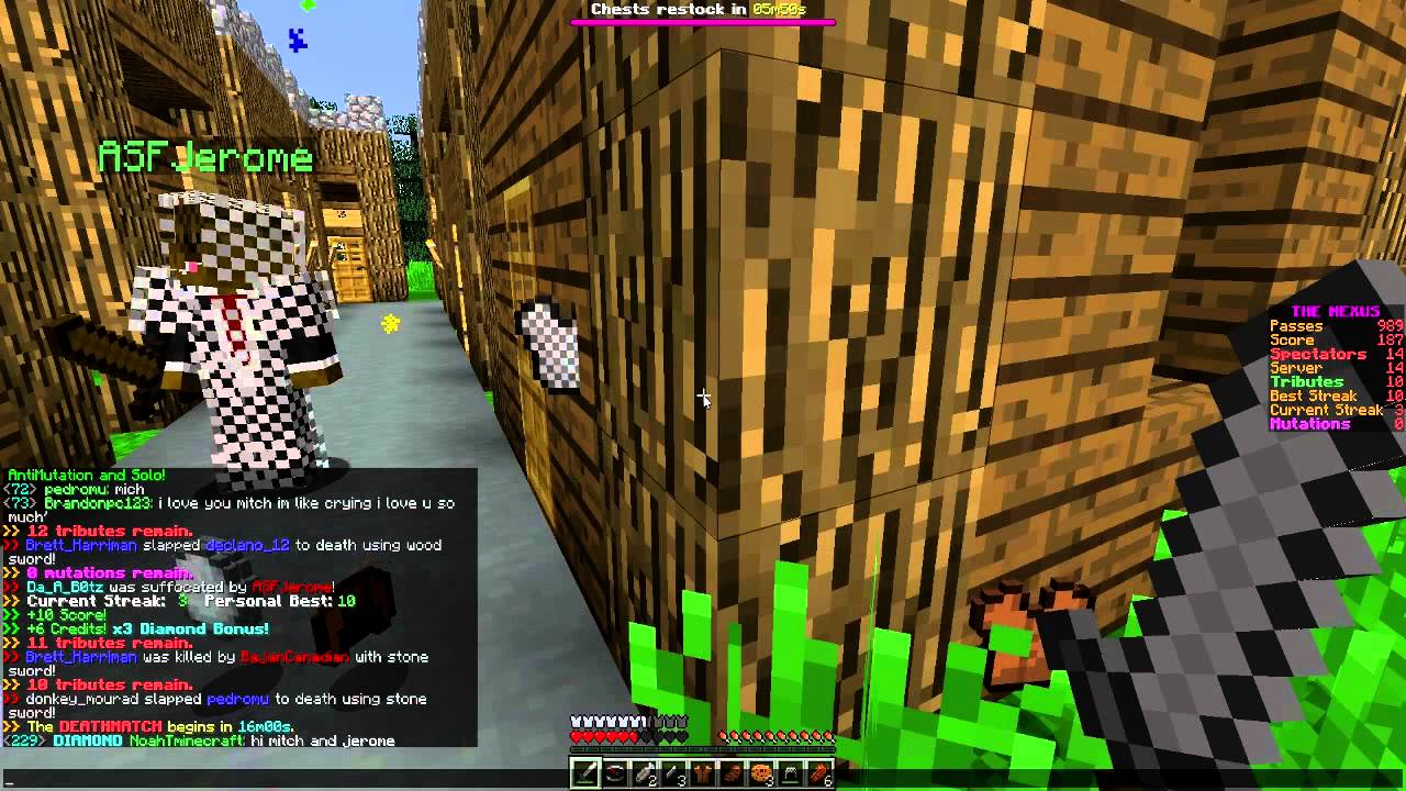Minecraft: Hunger Games w/Mitch! Game 532 - VILLAGE DEFENSE!