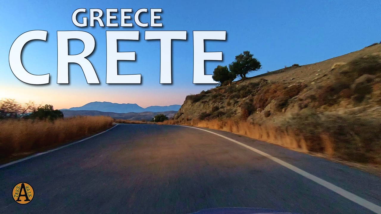 Crete, Greece | Relaxing Sunset Ride from a Coast of Kali Limenes to Pompia, Beautiful Views