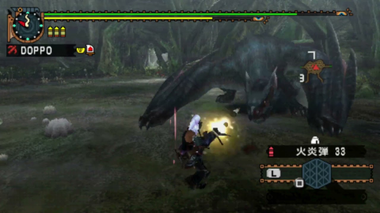 MHP2G 太古の森と漆黒の獣　ヘビィボウガン  3:23