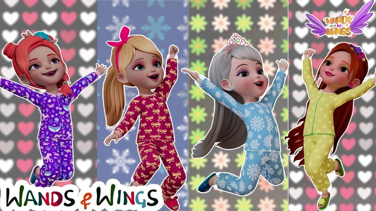 Princesses Pajama Party Fun Rhyme | Ruby's Playtime Song | Wands & Wings