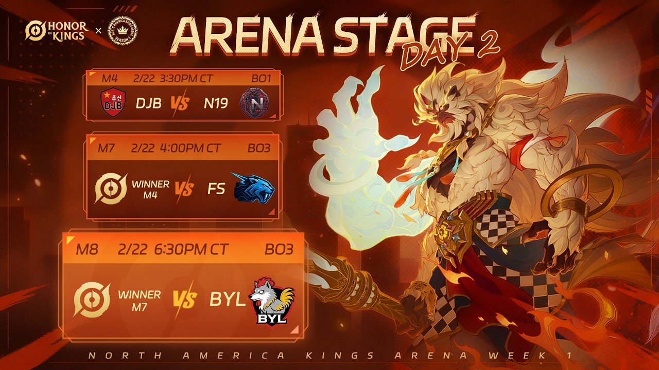 Arena Stage Week 2 Day 2 | 2026 HoK North America Kings Arena S1 - VERTICAL