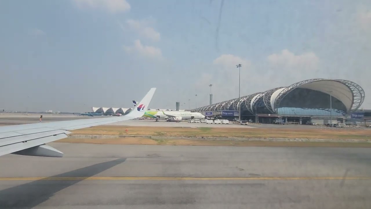 Malaysia Airlines MH Take Off Suvarnabhumi International Airport BKK Bangkok Thailand