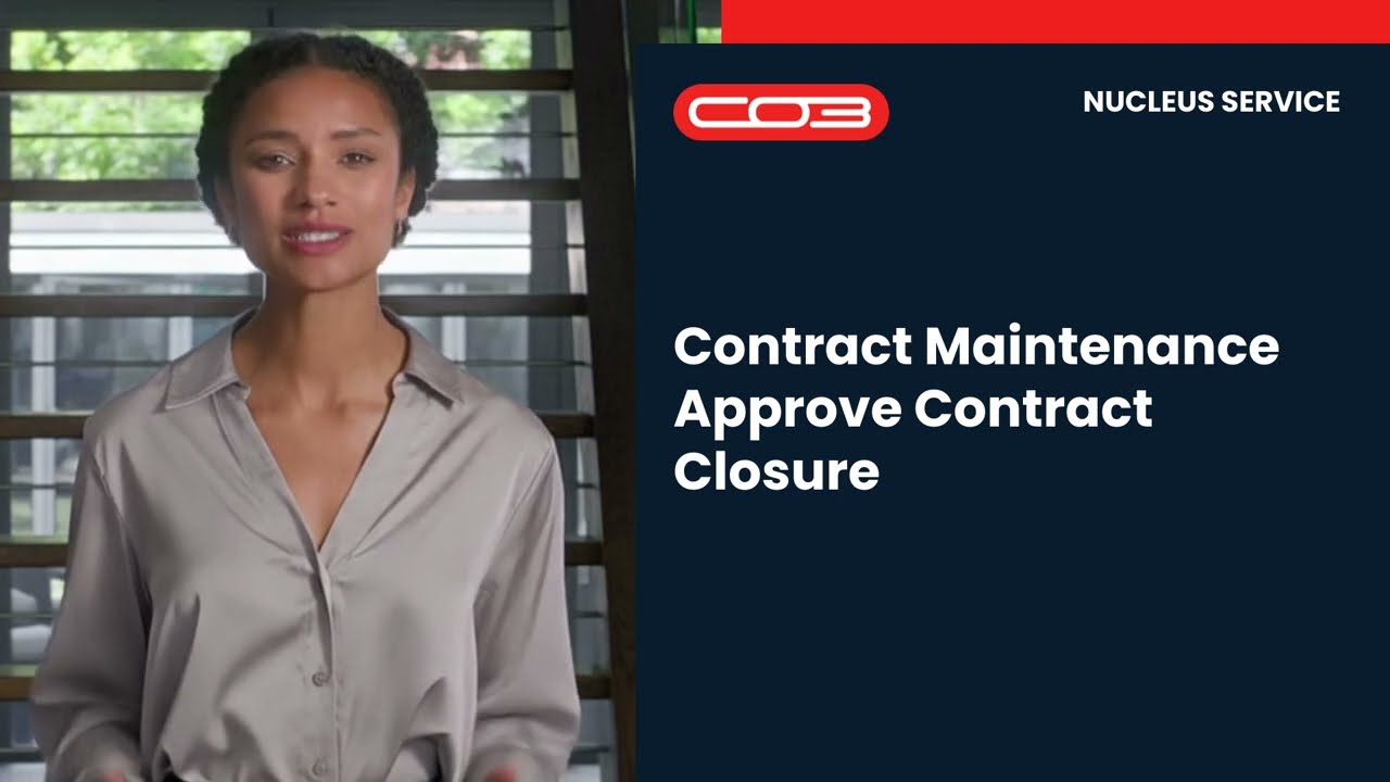 Approve Contract Closure