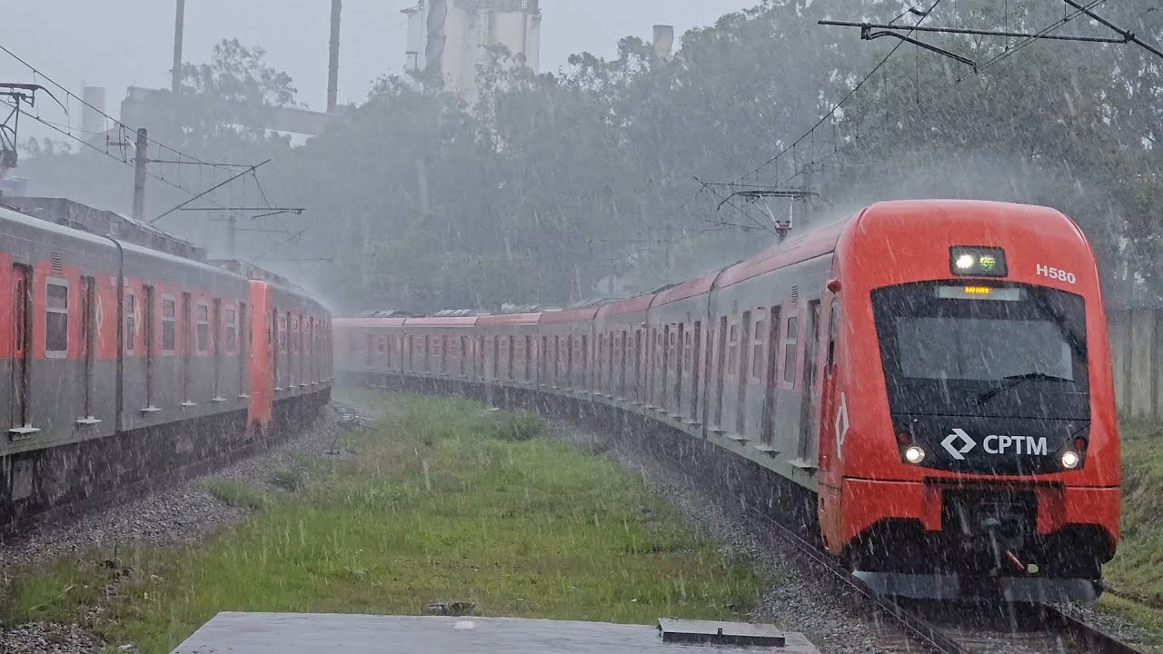 CPTM serie 8500[H580] + 7500[R532] em usp leste linha 12.