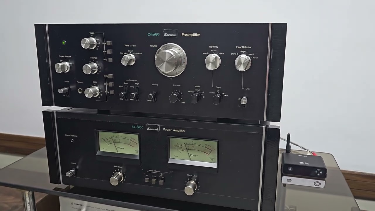 Sansui CA-2000 Preamplifier and BA-2000 Power Amplifier Serviced Operational