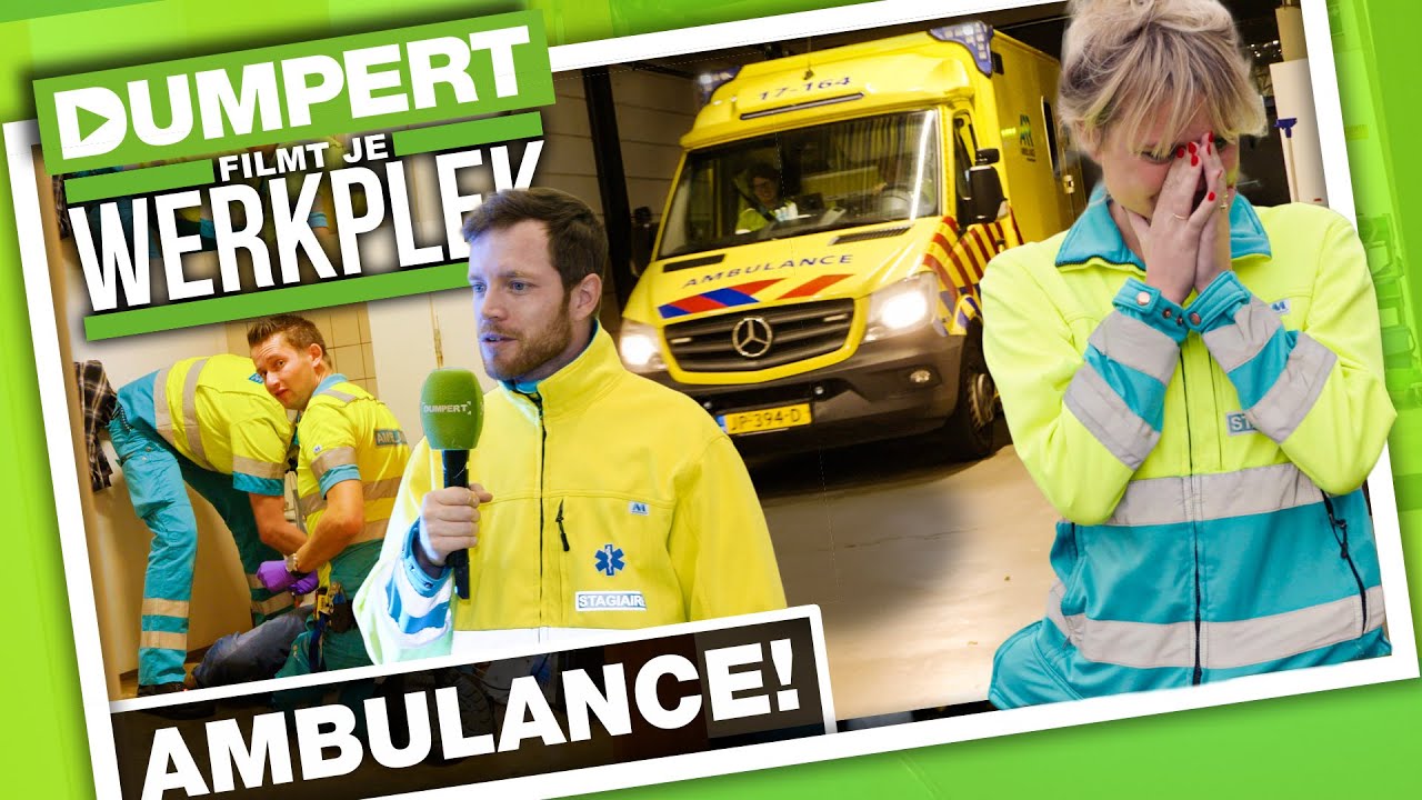 Meerijden in de ambulance in Dumpert Filmt Je Werkplek