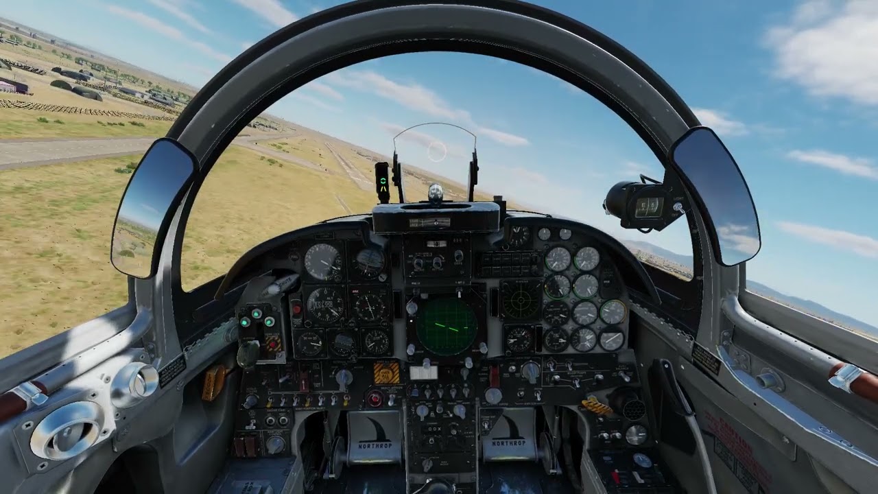 DCS Virtual Incirlik RIAT in cockpit Austrian F-5E Arrival