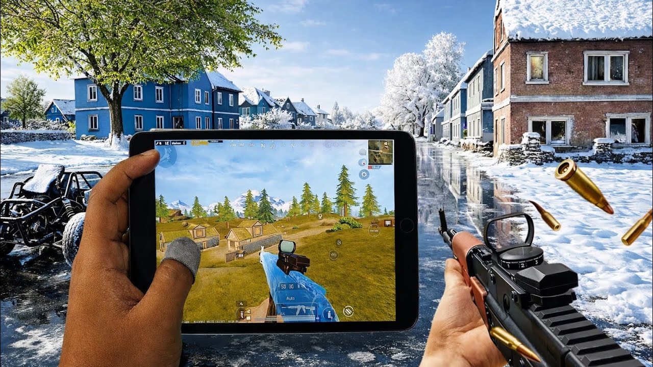 OMG THE BEST IPAD FOR PUBG MOBILE GAMEPLAY IPAD MINI 5 FULL GYROSCOPE 60 FPS SMOOTH GRAPHIC 6 FINGER