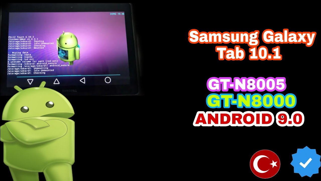 SAMSUNG GALAXY NOTE 10.1(GT-N8005/N8000/N8010/N8013/N8020) ANDROID 9.0