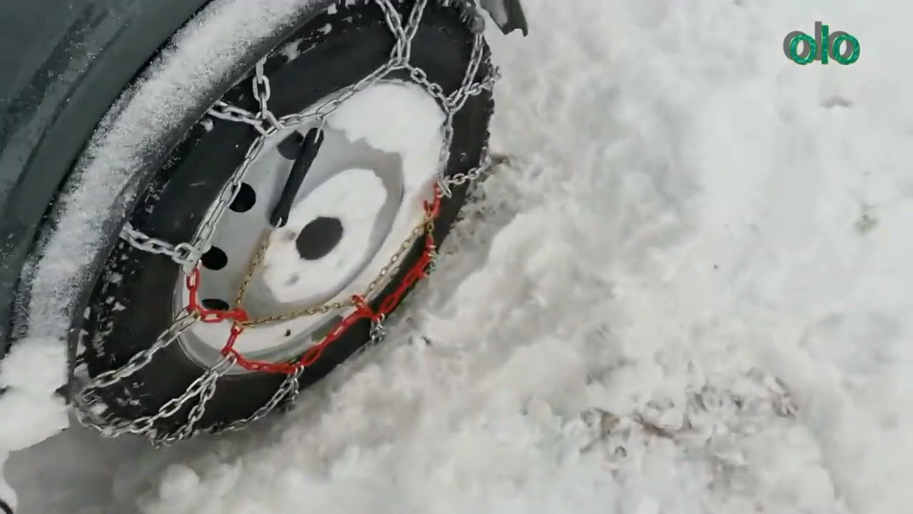 НИВА ПО СНЕГУ НА ЦЕПЯХ И БЕЗ