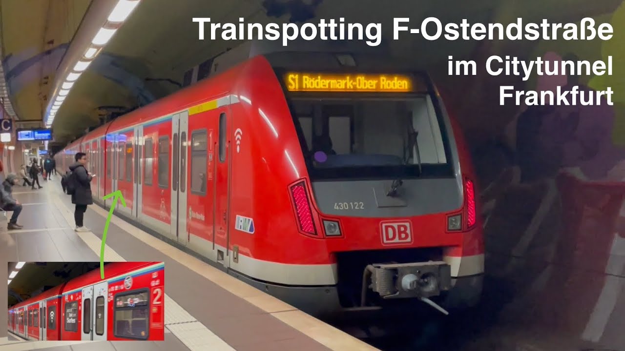 S-Bahnen im Frankfurter Citytunnel | Trainspotting Frankfurt Ostendstraße