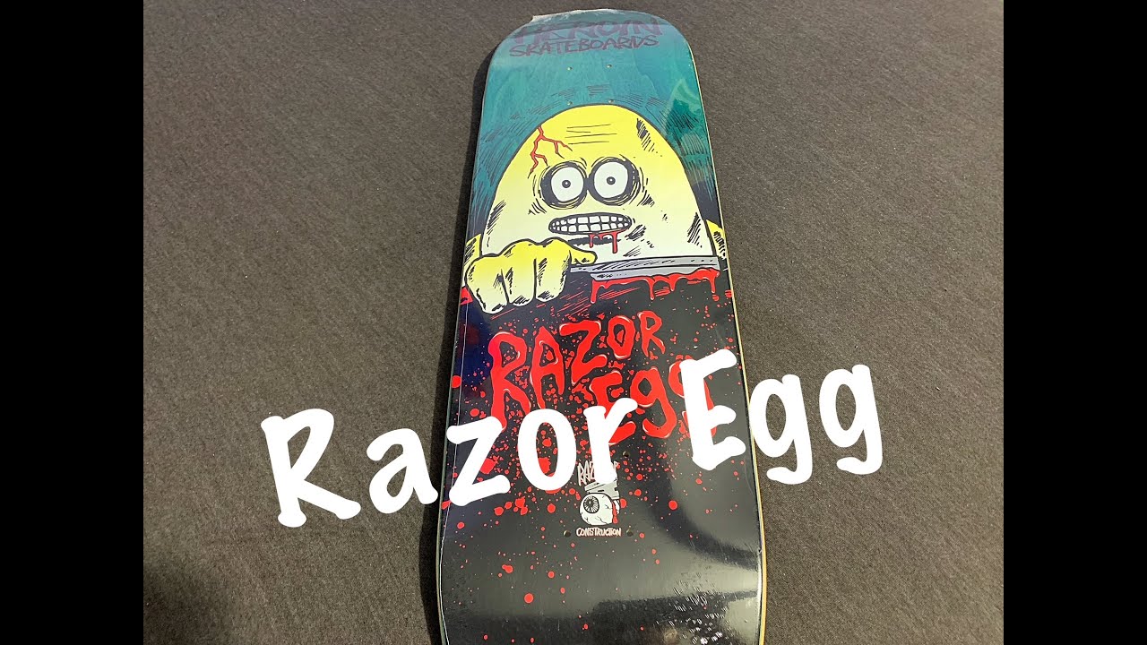 Heroin Razor Egg 9.125 Skateboard Deck Unboxing along with some other boards from Japan