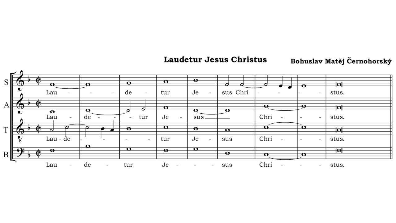 Bohuslav Matěj Černohorský - Laudetur Jesus Christus