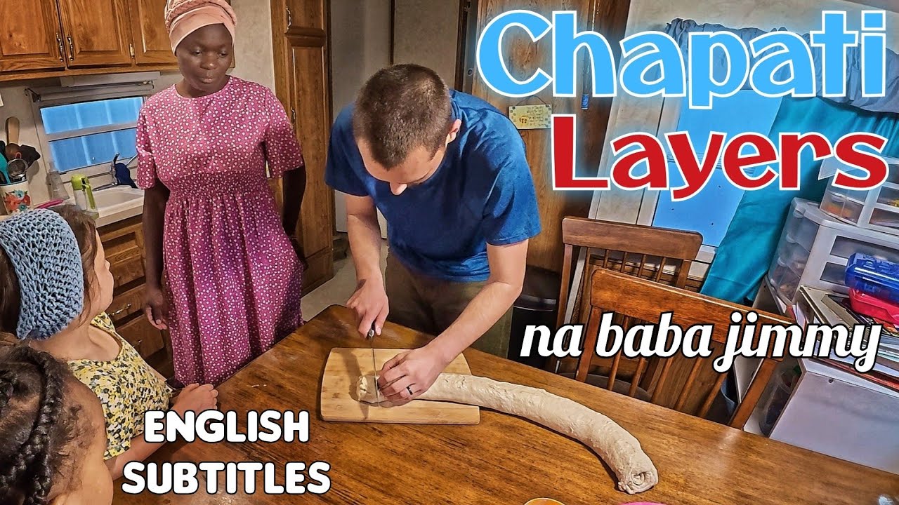 Baba J cooking layered chapati | Kenyan food