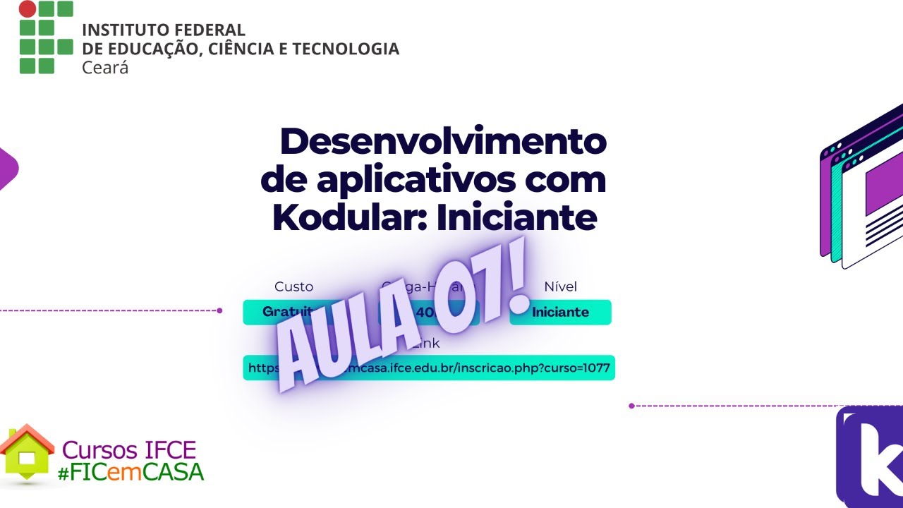 Aula 07-Desenvolvimento de Aplicativos com Kodular: Iniciante [19/12/2022]