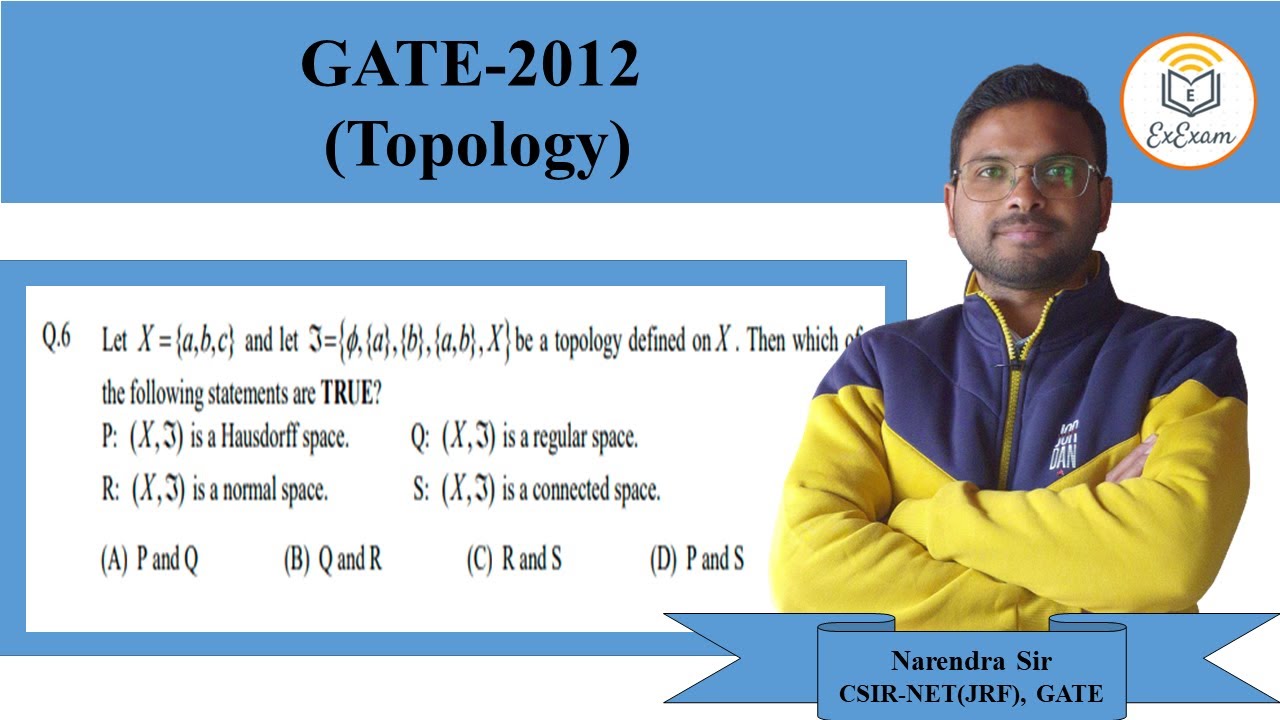 Question No. 6 || Topology || Gate-2012(MA-Mathematics)