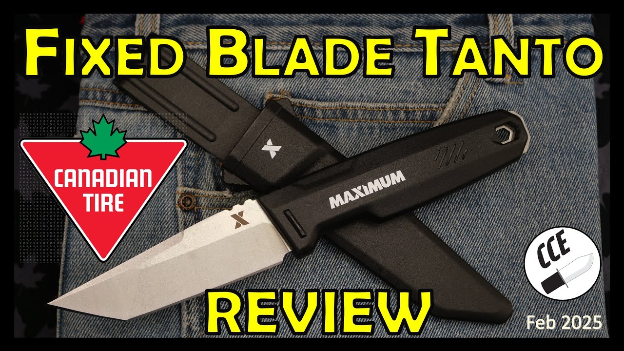 $20CAD Full Tang Fixed Blade Knife - Canadian Tire
