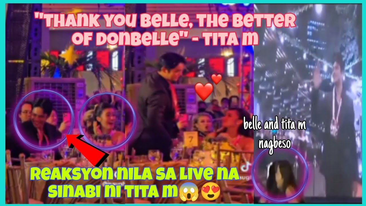 Mom na mismo ni DONNY nagsabi na si BELLE ay better half ni DONNY, LIVE pang sinabi ito ni TITA M.