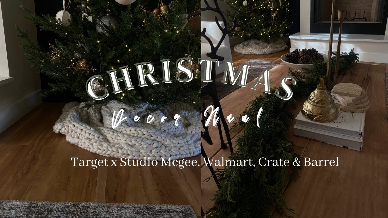 CHRISTMAS DECOR HAUL 2023 || TARGET x STUDIO MCGEE, WALMART + CRATE & BARREL