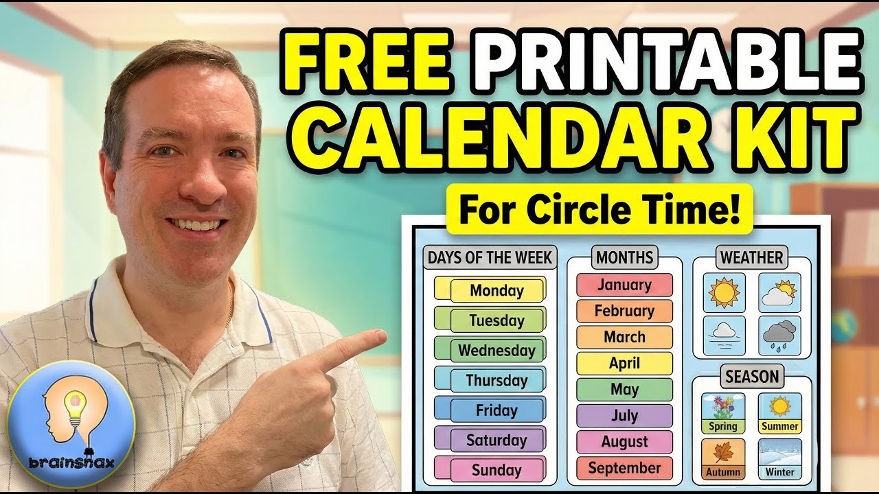Circle Time Calendar Routine for Kids | Days, Months & Weather