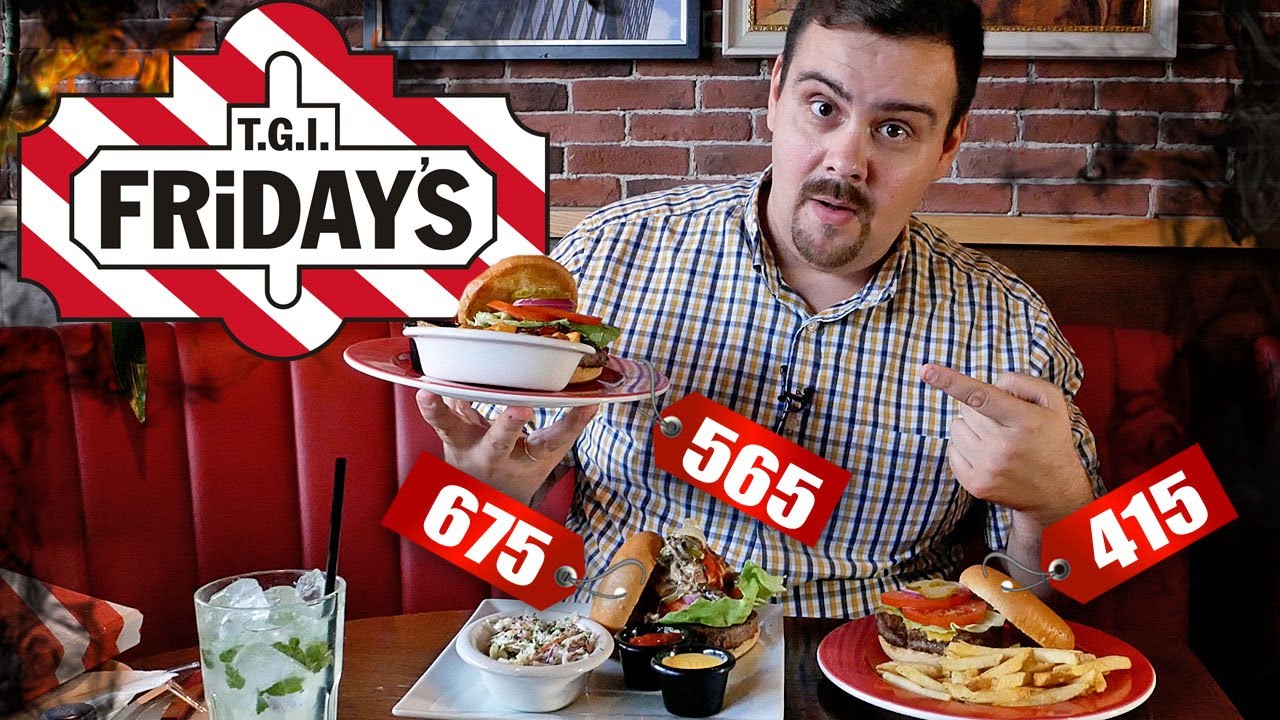 Бургеры в TGI Fridays (Фрайдис). Старая школа. Как сэкономить 25%