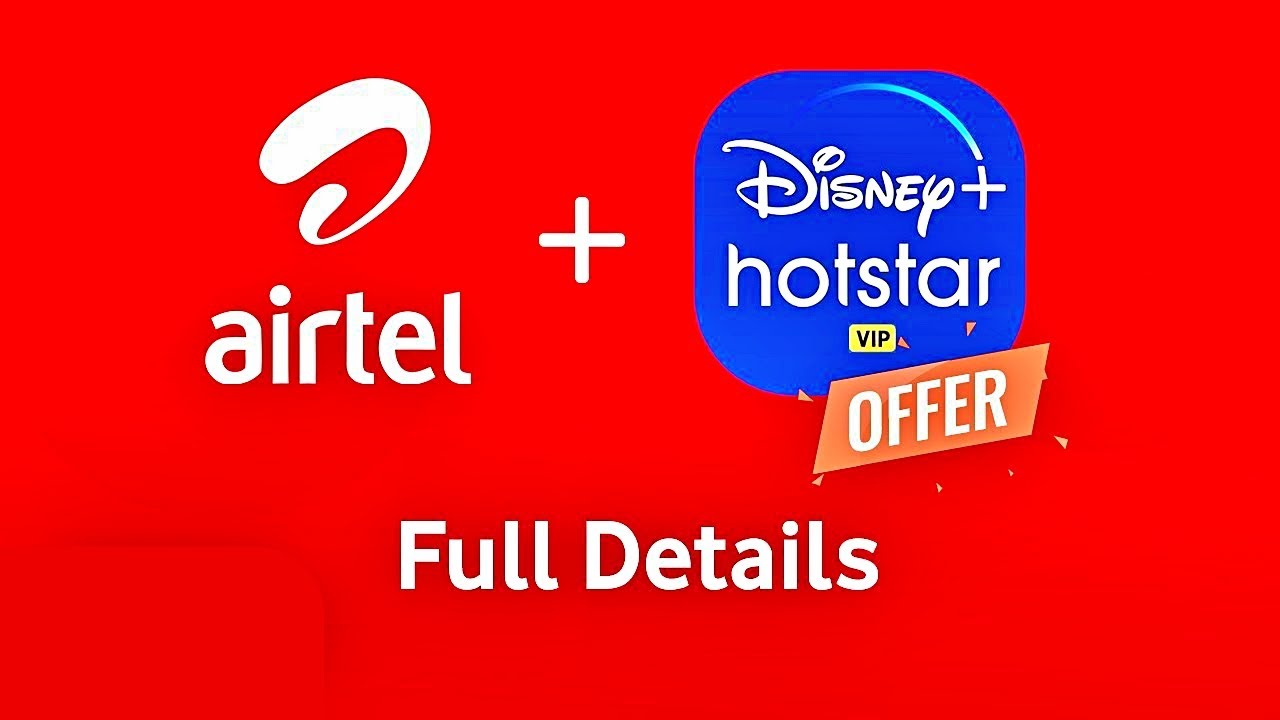 Airtel brought amazing plans, Disney + Hotstar subscription with free data.