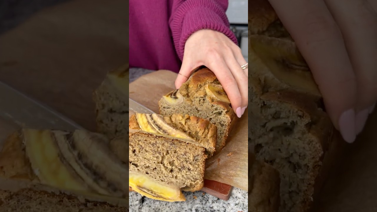 Банановый хлеб из 4 ингредиентов (без глютена и молочных продуктов!)